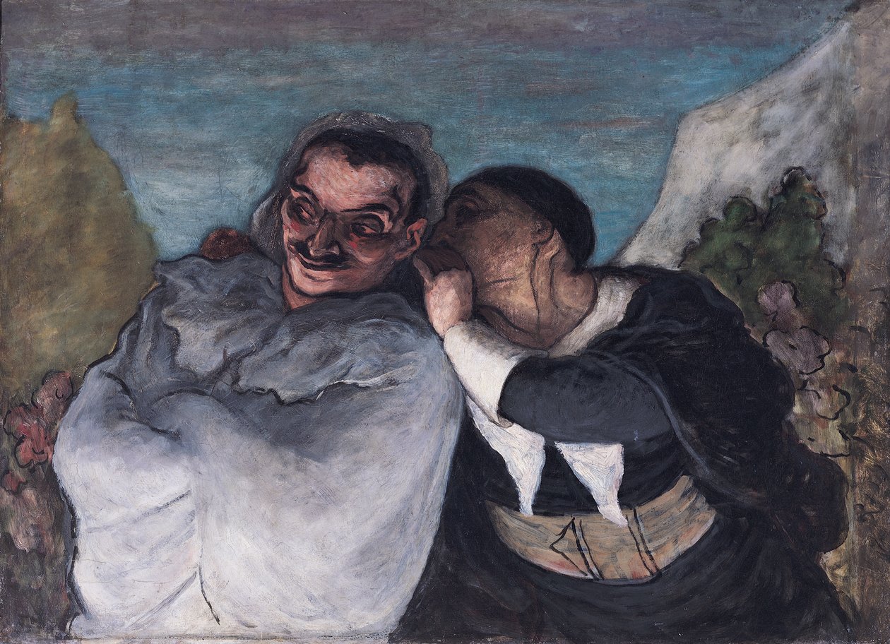 Crispin og Scapin, eller Scapin og Sylvester, ca. 1863-65 av Honoré Daumier