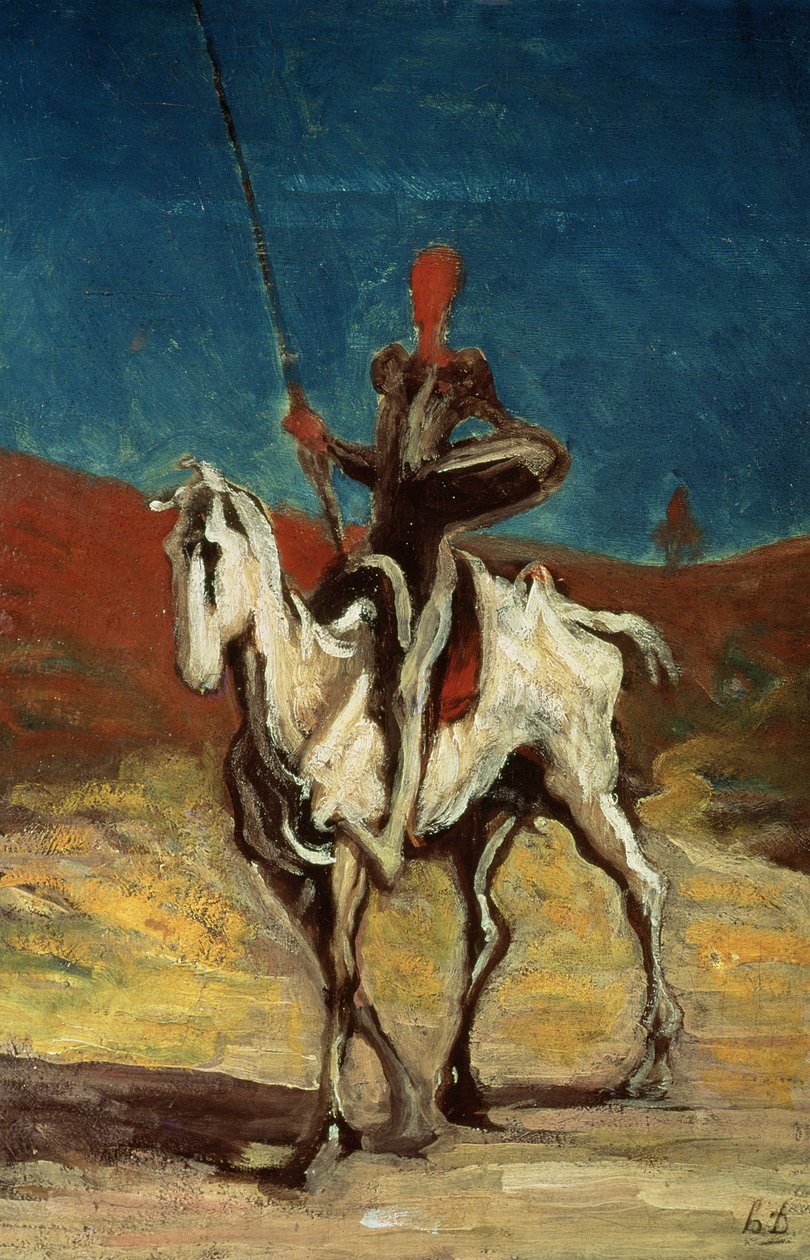 Don Quijote, ca. 1865-1870 av Honoré Daumier