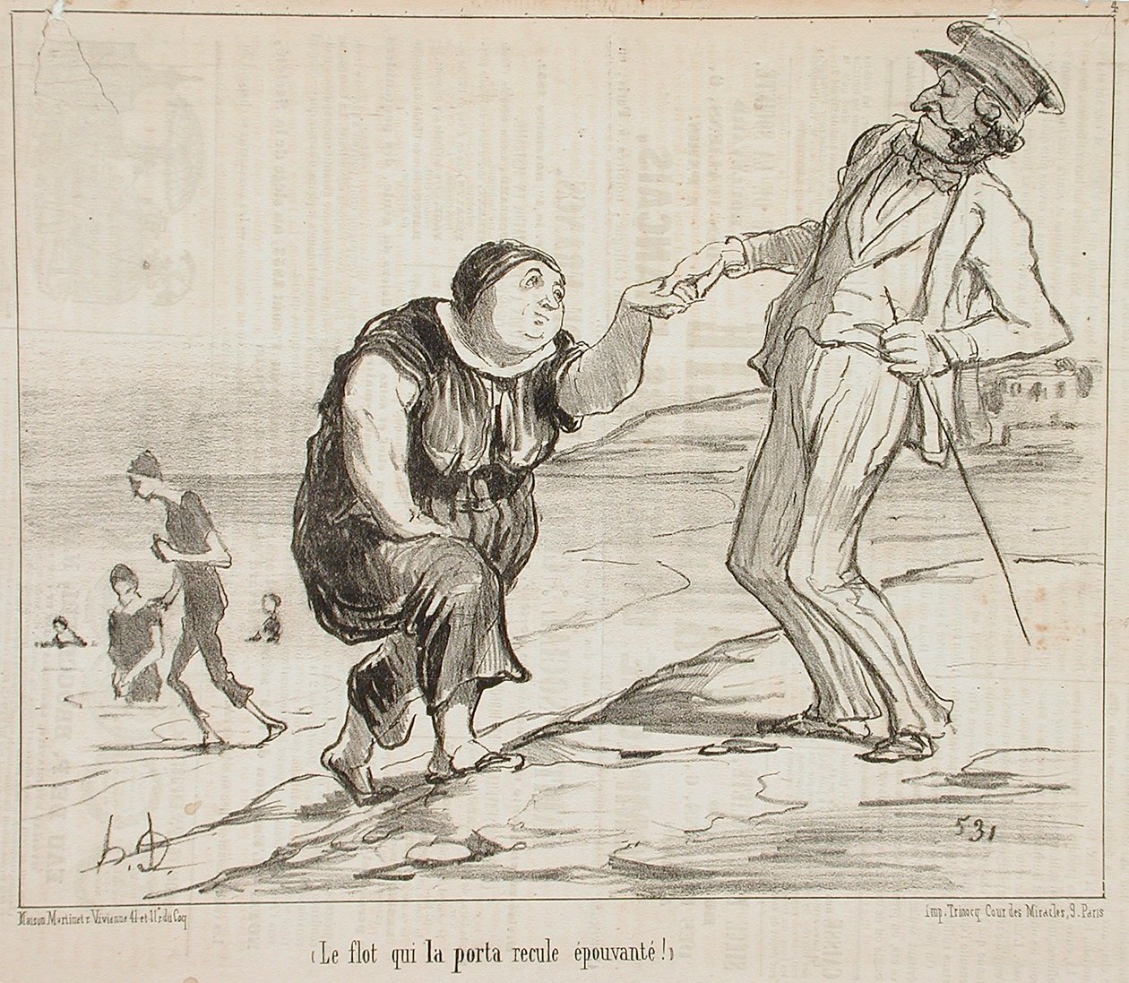 Flommen som bar henne av Honoré Daumier