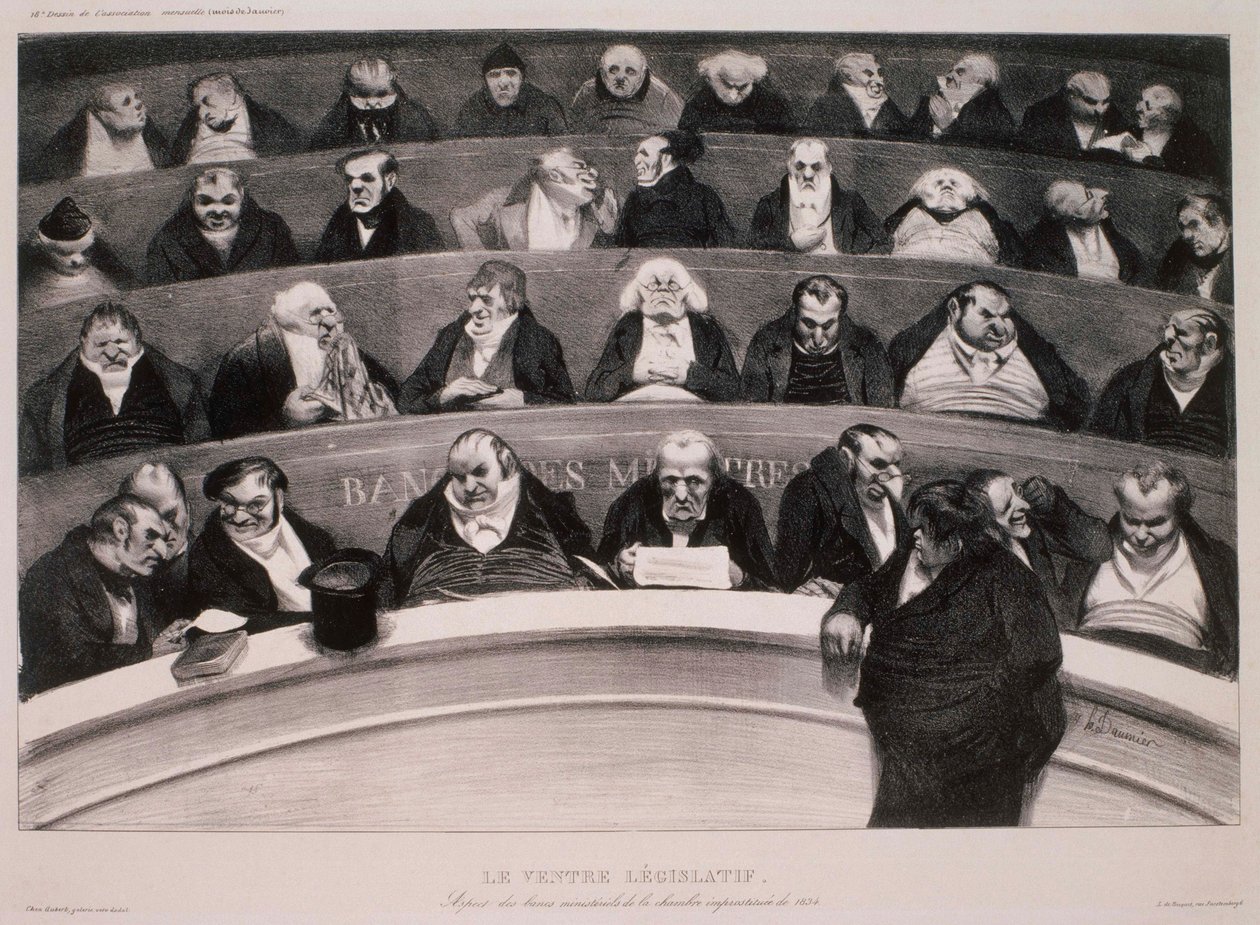 Den lovgivende magen av Honoré Daumier