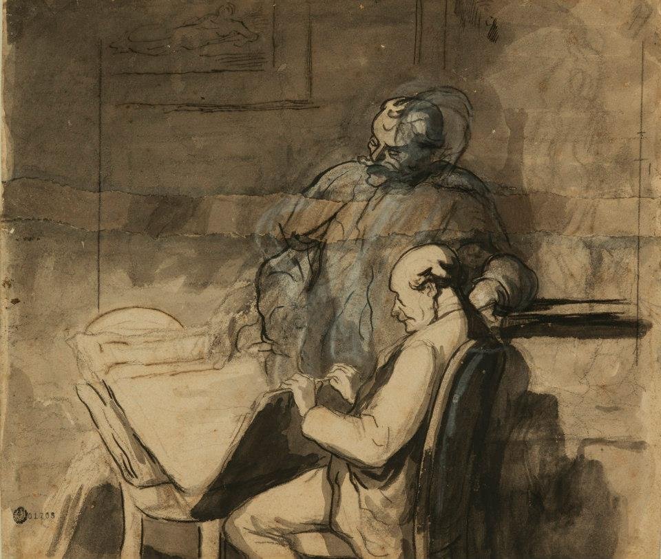 Elskere av utskrifter av Honoré Daumier