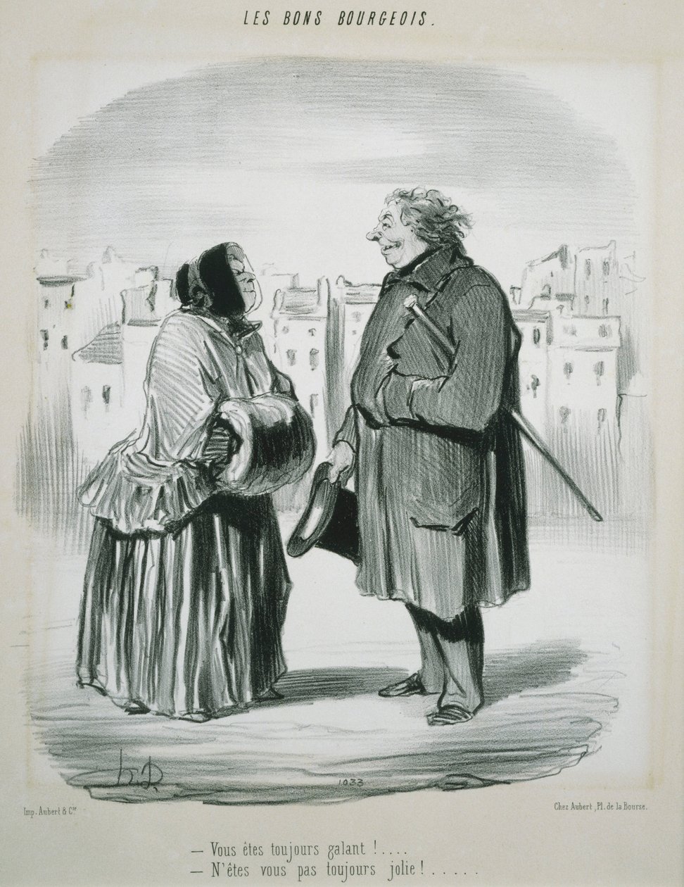 Les Bons Bourgeois- Du er alltid tapper! av Honoré Daumier