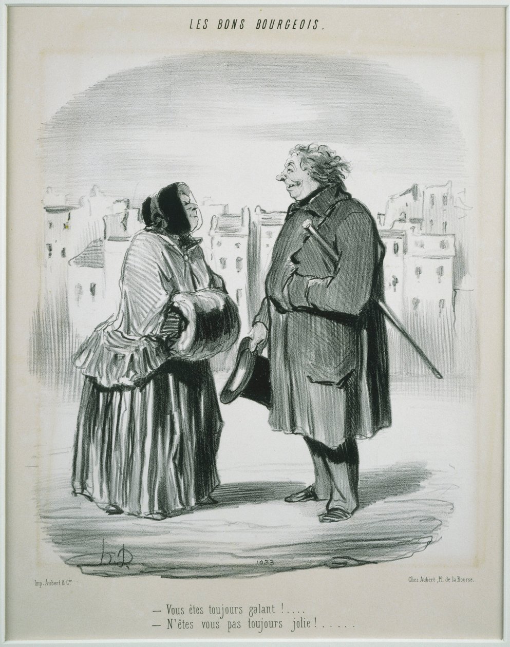 Les Bons Bourgeois- Du er alltid tapper! av Honoré Daumier