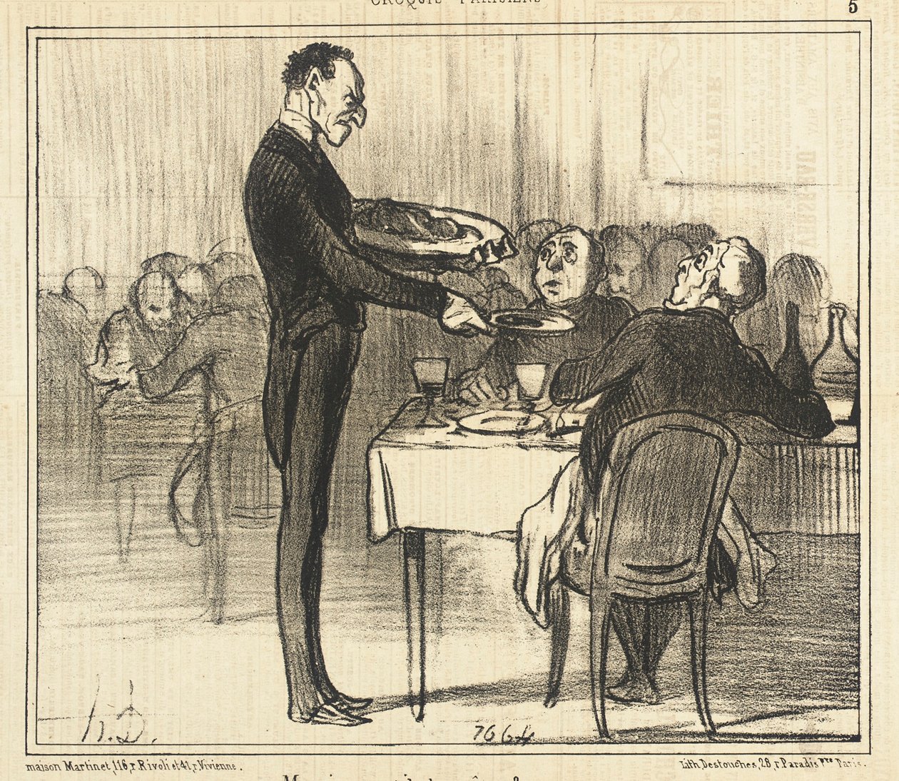 Vil sir ha pannekaker ... av Honoré Daumier