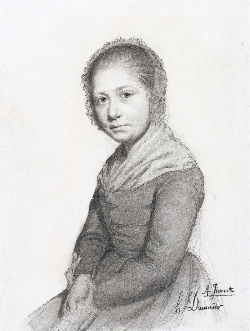 Portrett av en jente (Jeannette), ca. 1830 av Honoré Daumier