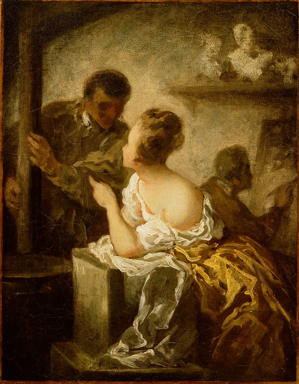 Studioet, ca. 1870 av Honoré Daumier