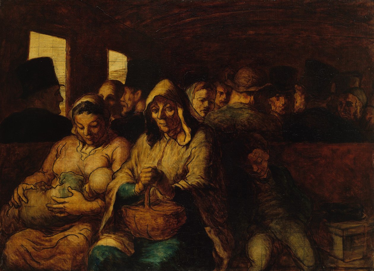 Tredje klasse vogn av Honoré Daumier
