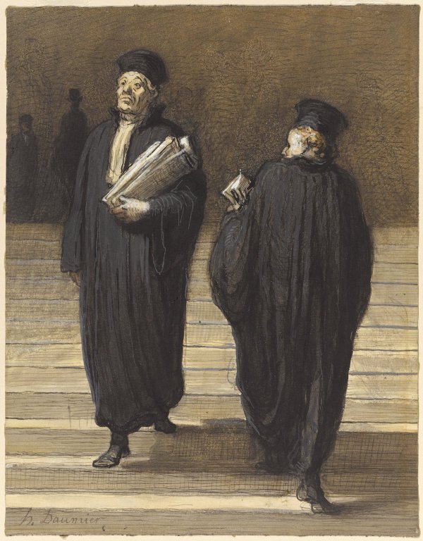 De to kollegaene (advokater) av Honoré Daumier