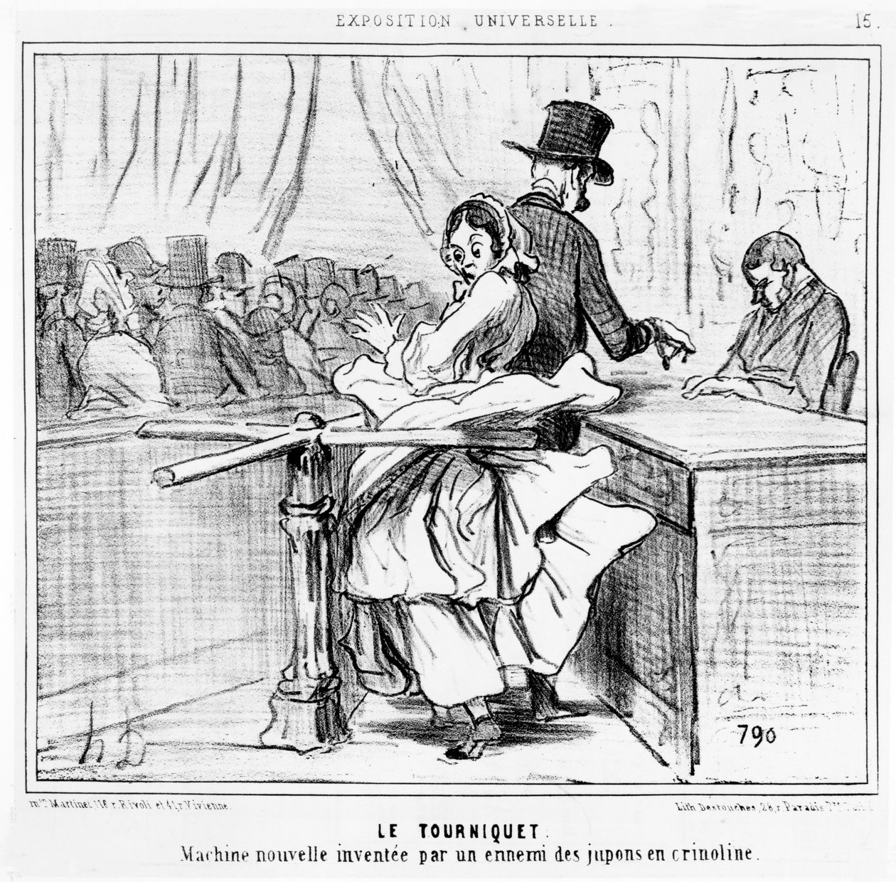 Turnstile på verdensutstillingen i Paris, tegneserie fra 