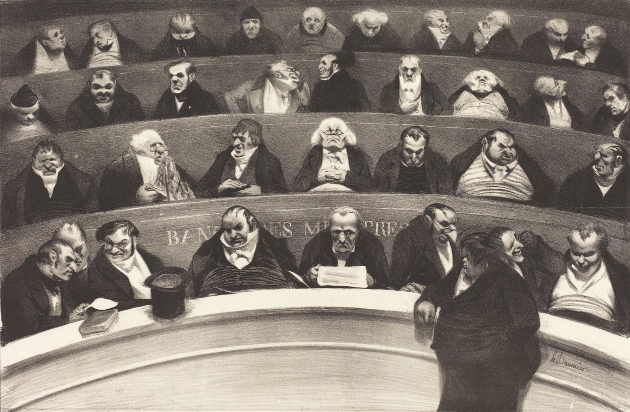 Den lovgivende magen av Honoré Daumier Victorin