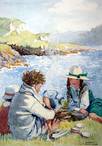 Sommer (akvarell på papir) av Honor Charlotte Appleton