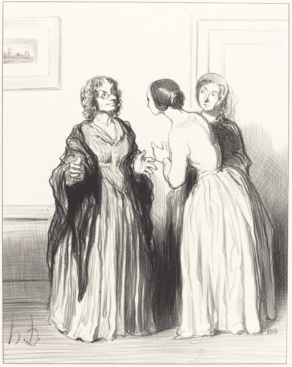 (1. blå bunn) - La oss benytte anledningen... av Honoré Daumier