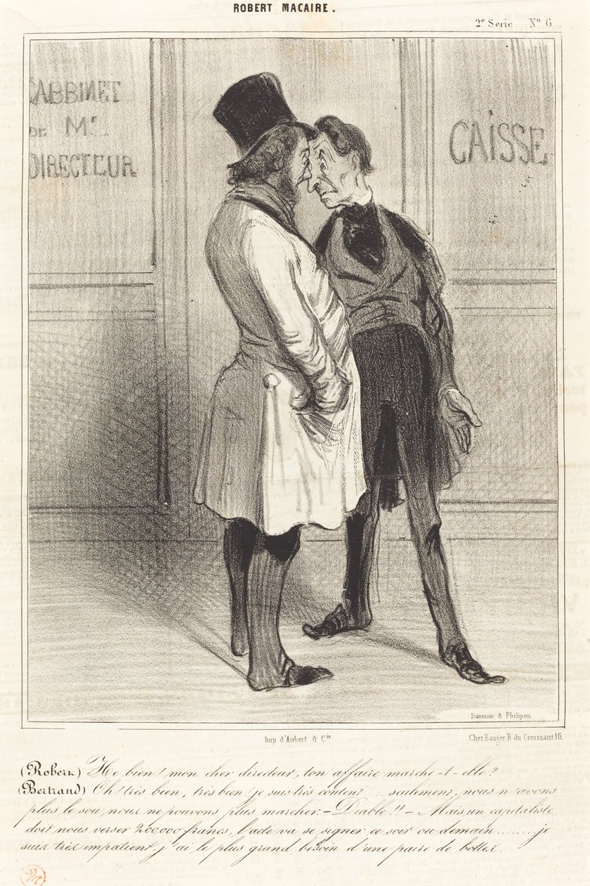 (Robert) Vel! min kjære leder... av Honoré Daumier