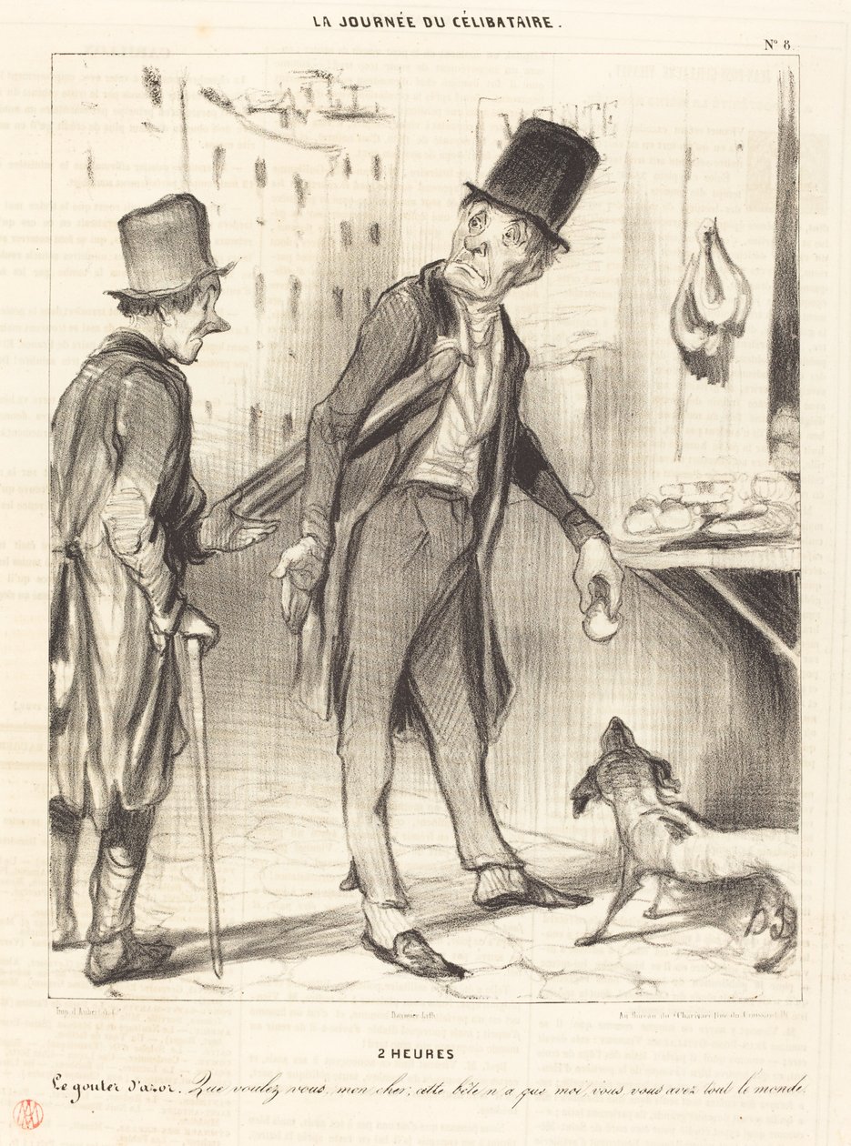2 timer - Smaken av Azor av Honoré Daumier