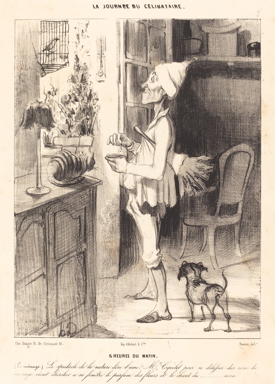 8 om morgenen av Honoré Daumier