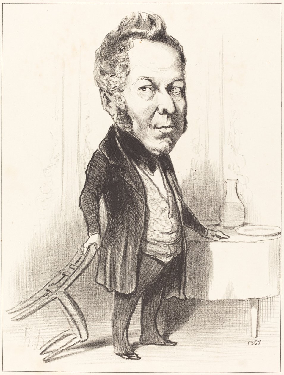 A.P.F. Deslongrais av Honoré Daumier