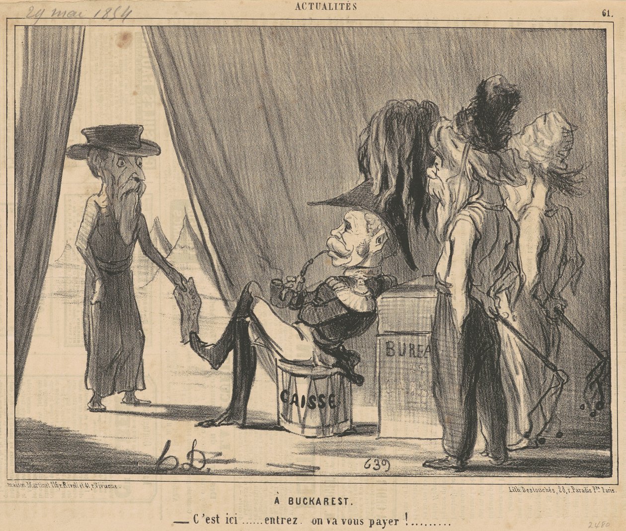 En Bucuresti av Honoré Daumier