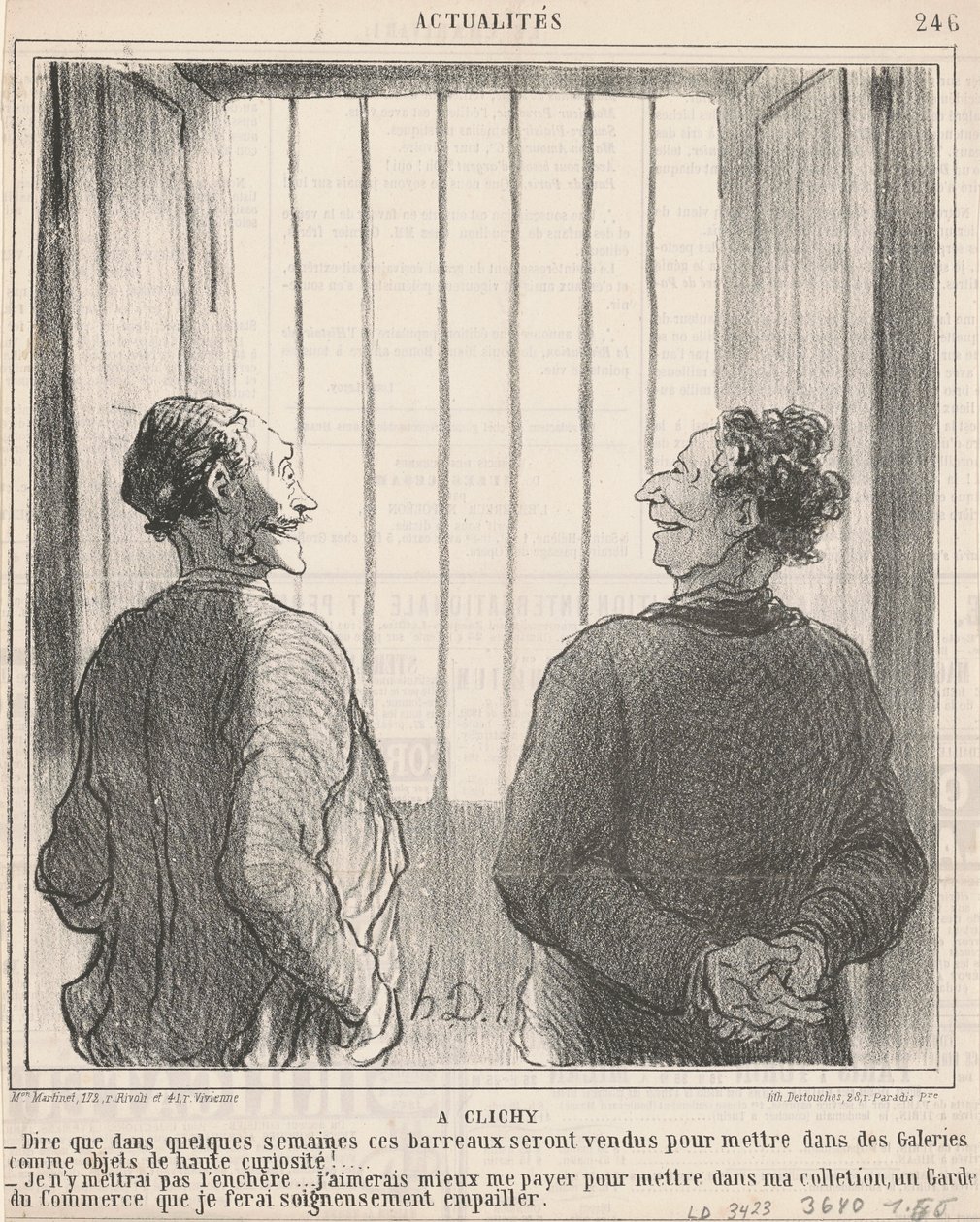 En klisjy av Honoré Daumier