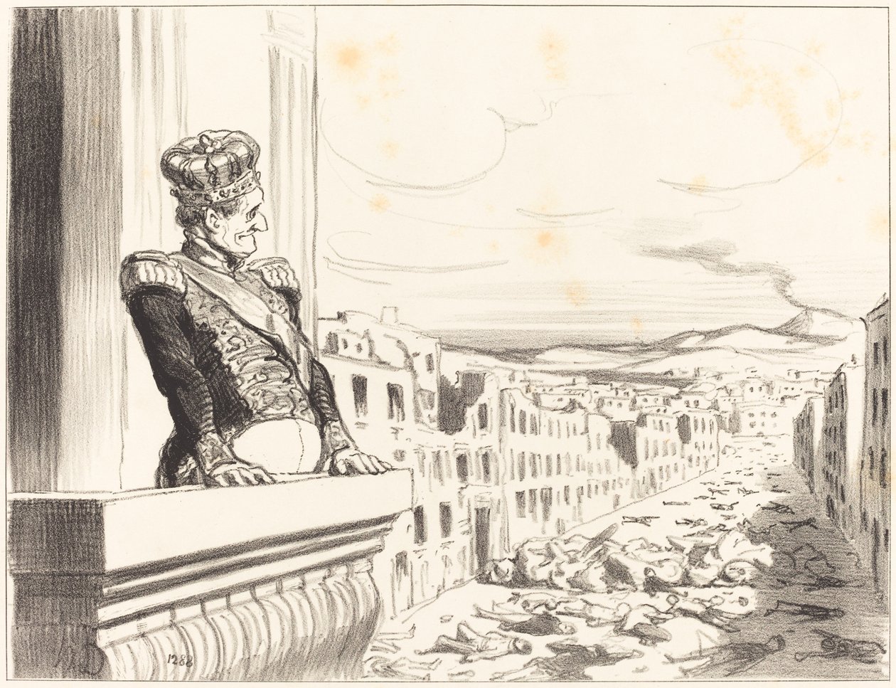 I Napoli - The best of kings... (1. plate) av Honoré Daumier