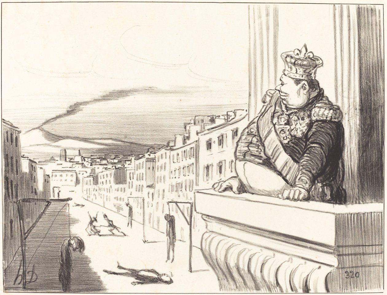 I Napoli - The best of kings... (2. plate) av Honoré Daumier