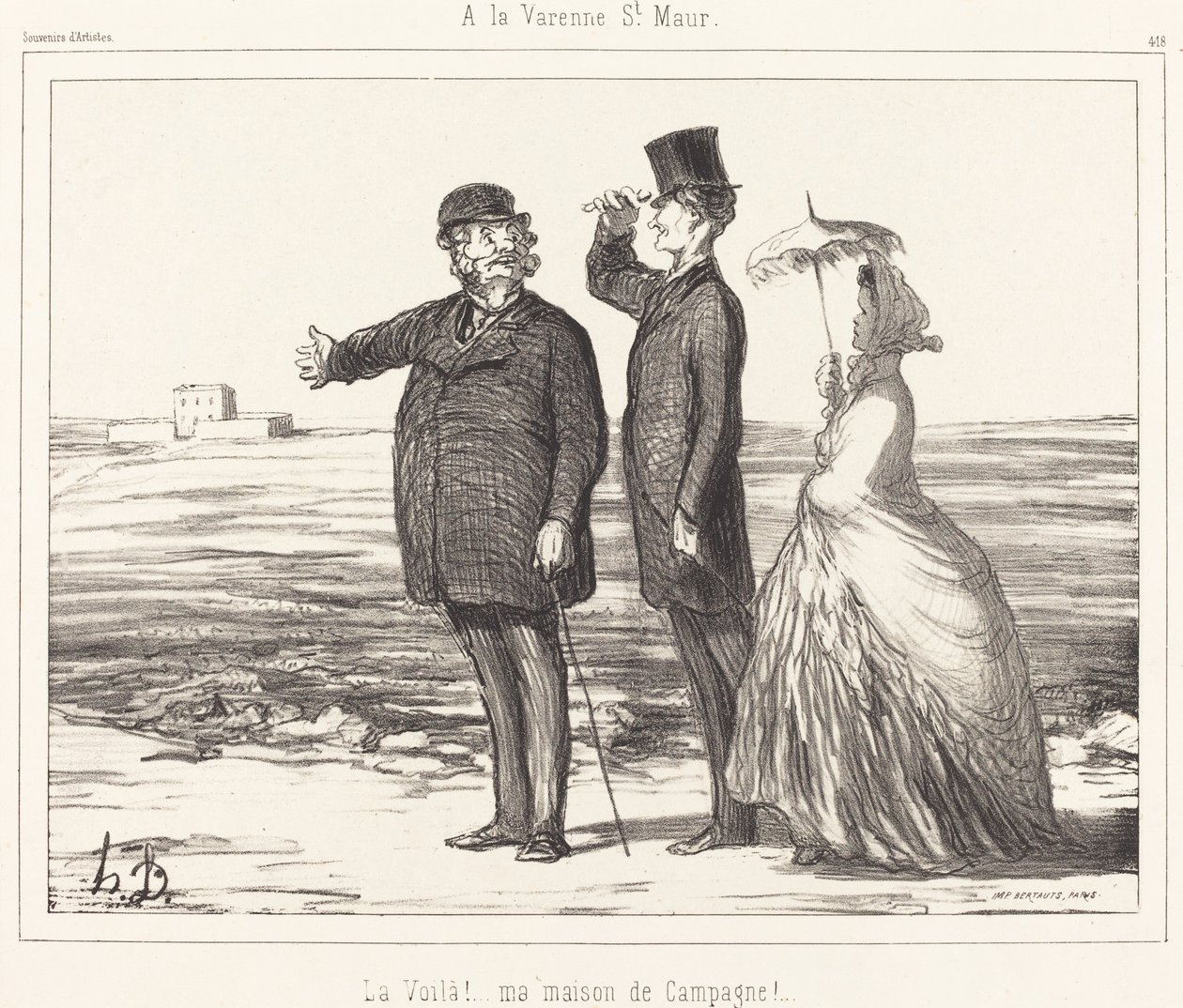 På Varenne Saint-Maur av Honoré Daumier