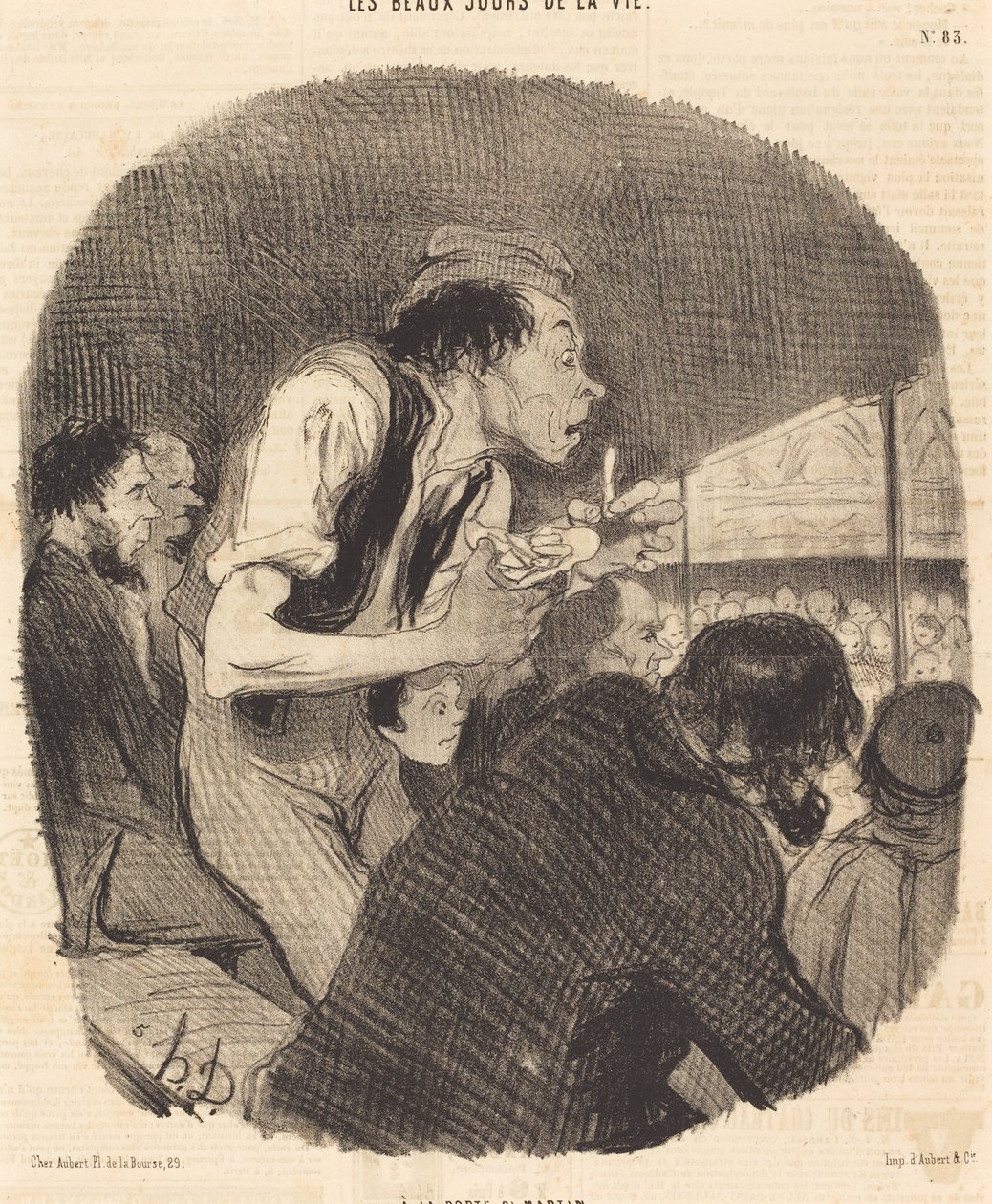 Ved Porte Saint-Martin av Honoré Daumier