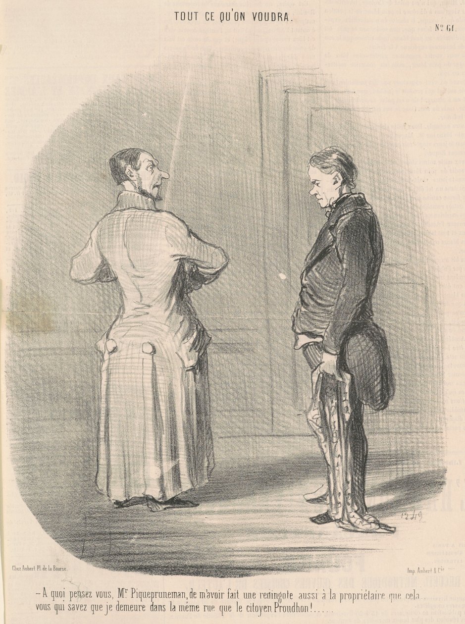 Hva synes du, Mr. Piquepruneman, om å ha meg... av Honoré Daumier