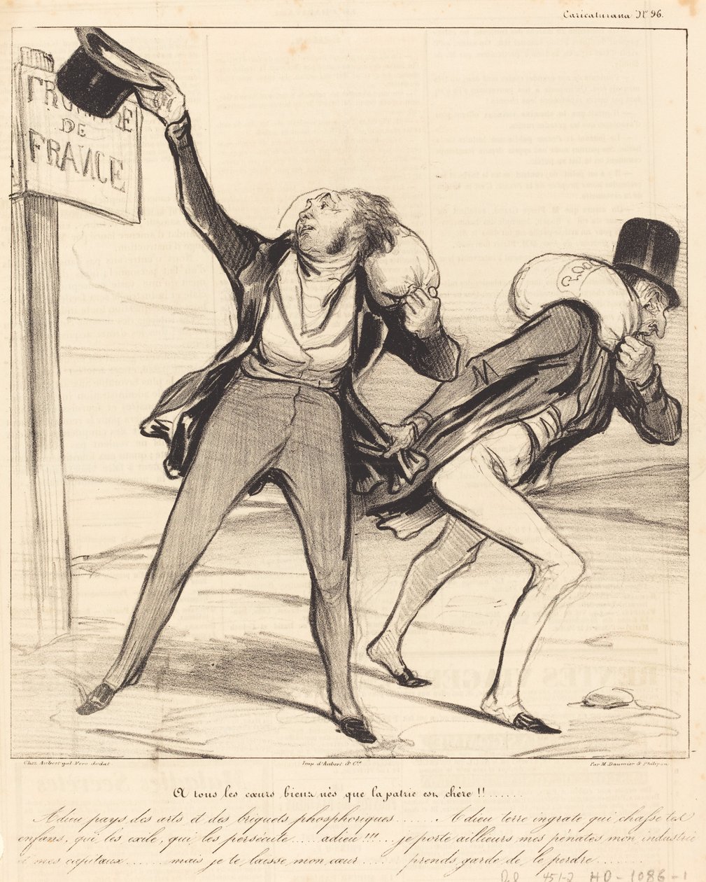 Til alle velfødte hjerter, hjemlandet er kjært!!! av Honoré Daumier