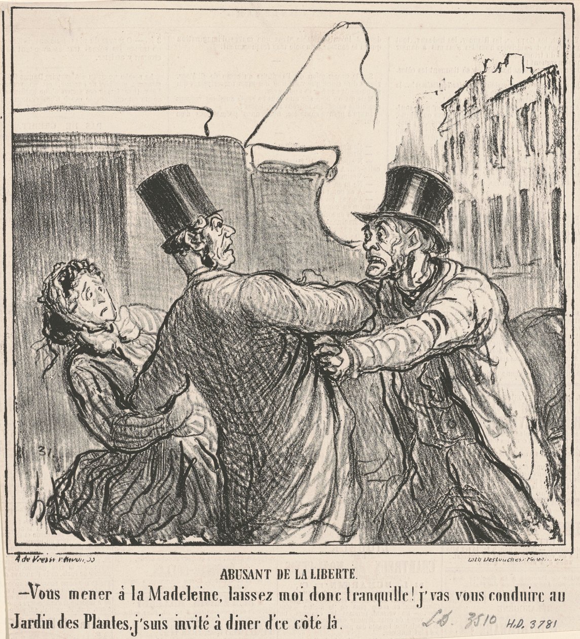 Misbruker friheten av Honoré Daumier