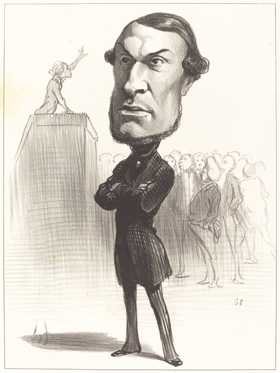 Achille Fould av Honoré Daumier