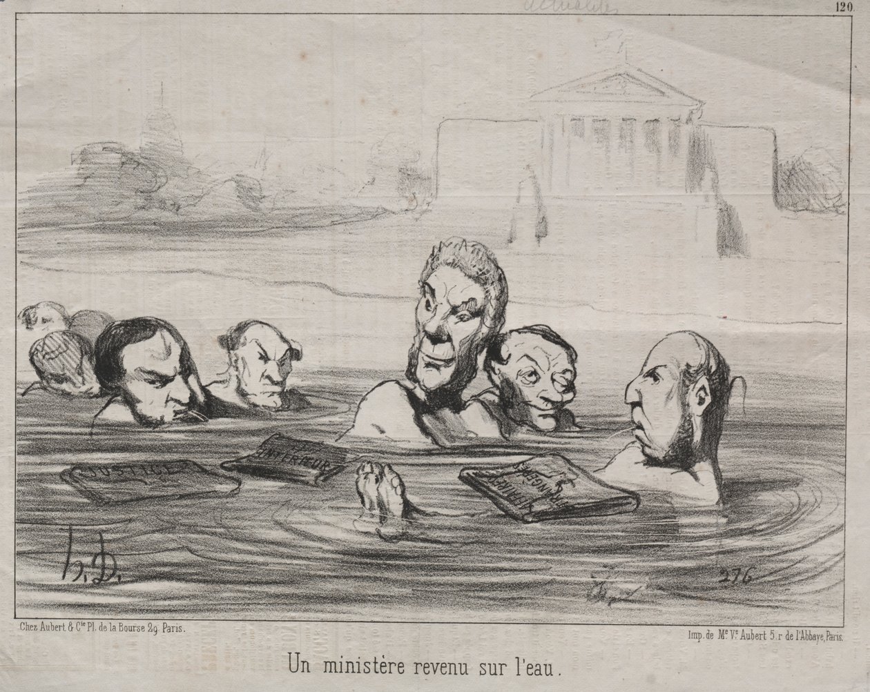Aktualiteter (nr. 120): En minister vender tilbake til vannet av Honoré Daumier