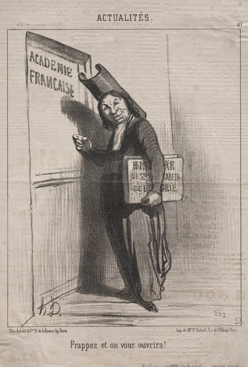 Aktualiteter (nr. 41): Bank på og det åpner seg for deg! av Honoré Daumier