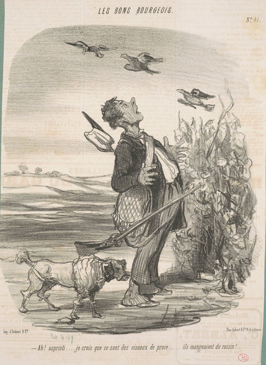 Ah! ... jeg tror de er rovfugler ... av Honoré Daumier