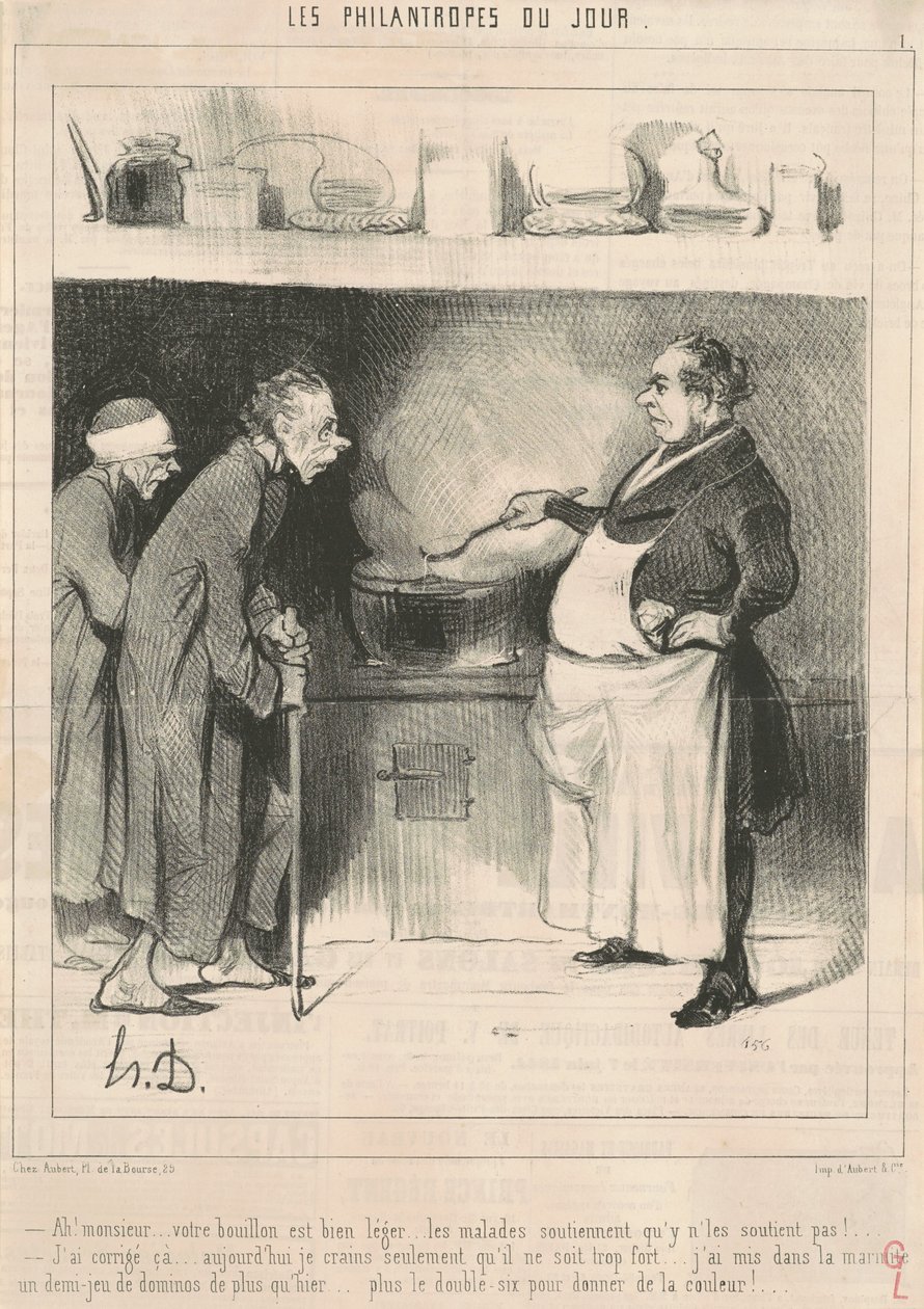 Ah! Sir ... buljongen din er ... av Honoré Daumier