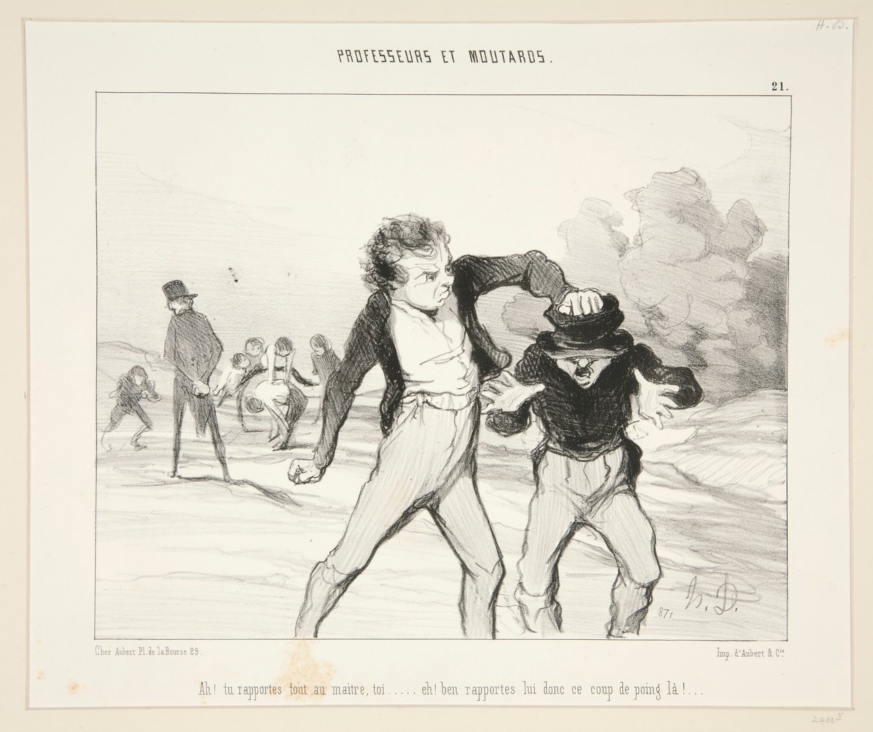Ah! Rapporterer du alt til mesteren? - #21 av professorer og sennep av Honoré Daumier