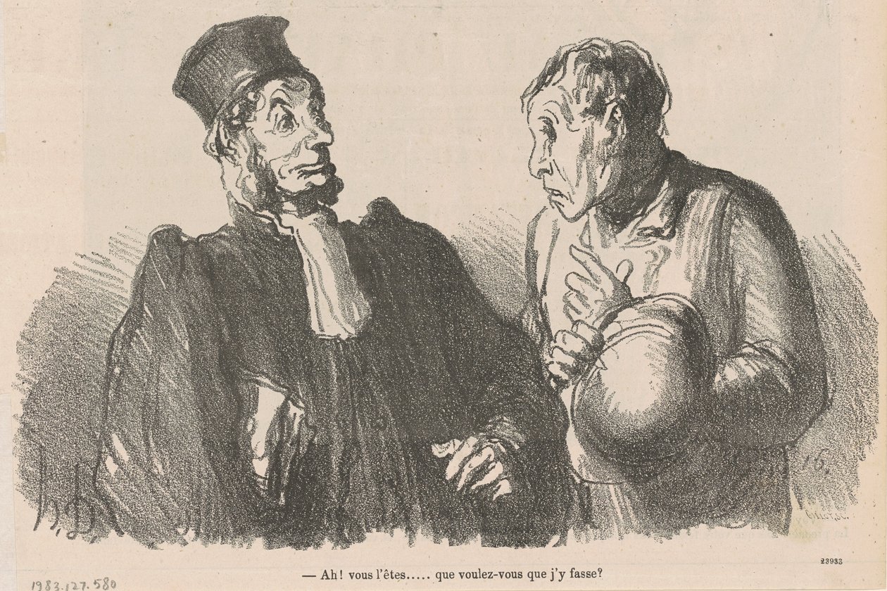 Ah! Du er... hva vil du... av Honoré Daumier