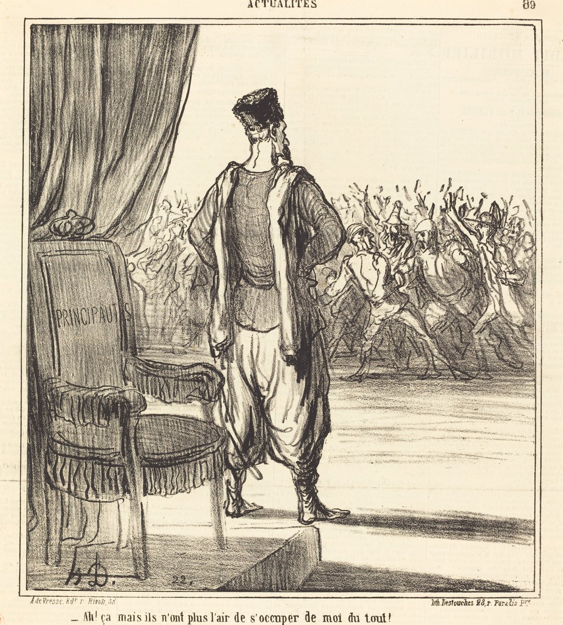 Ah! at... de ser ikke ut til å bry seg om meg lenger av Honoré Daumier