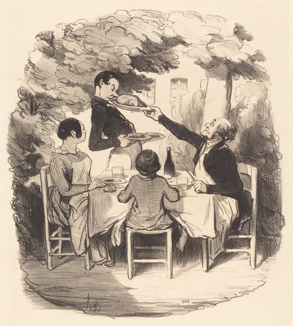 Ah! det er ferskt... men ikke sant, gutt... av Honoré Daumier