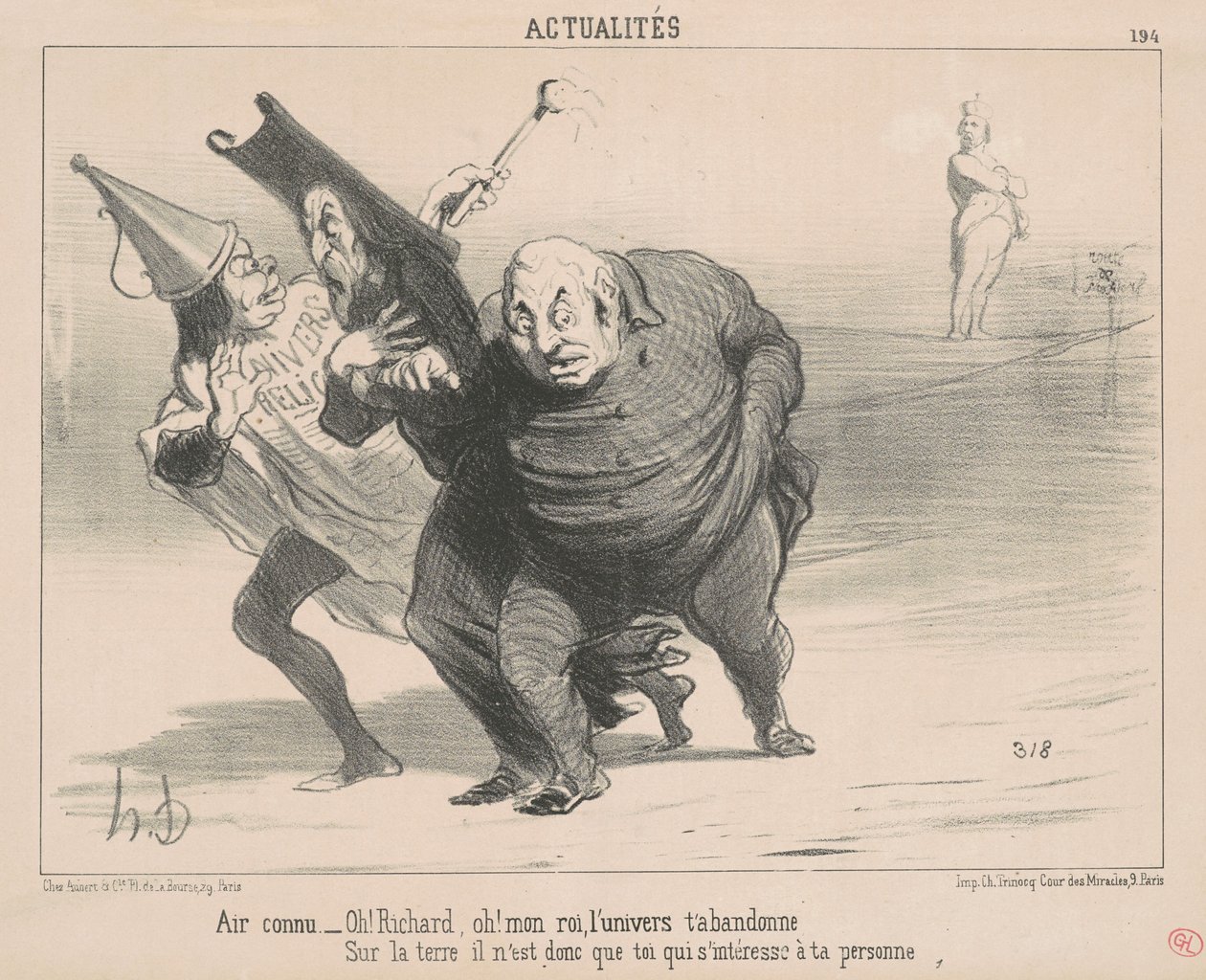 Luft kjent: Å! Richard Å! Min konge ... av Honoré Daumier