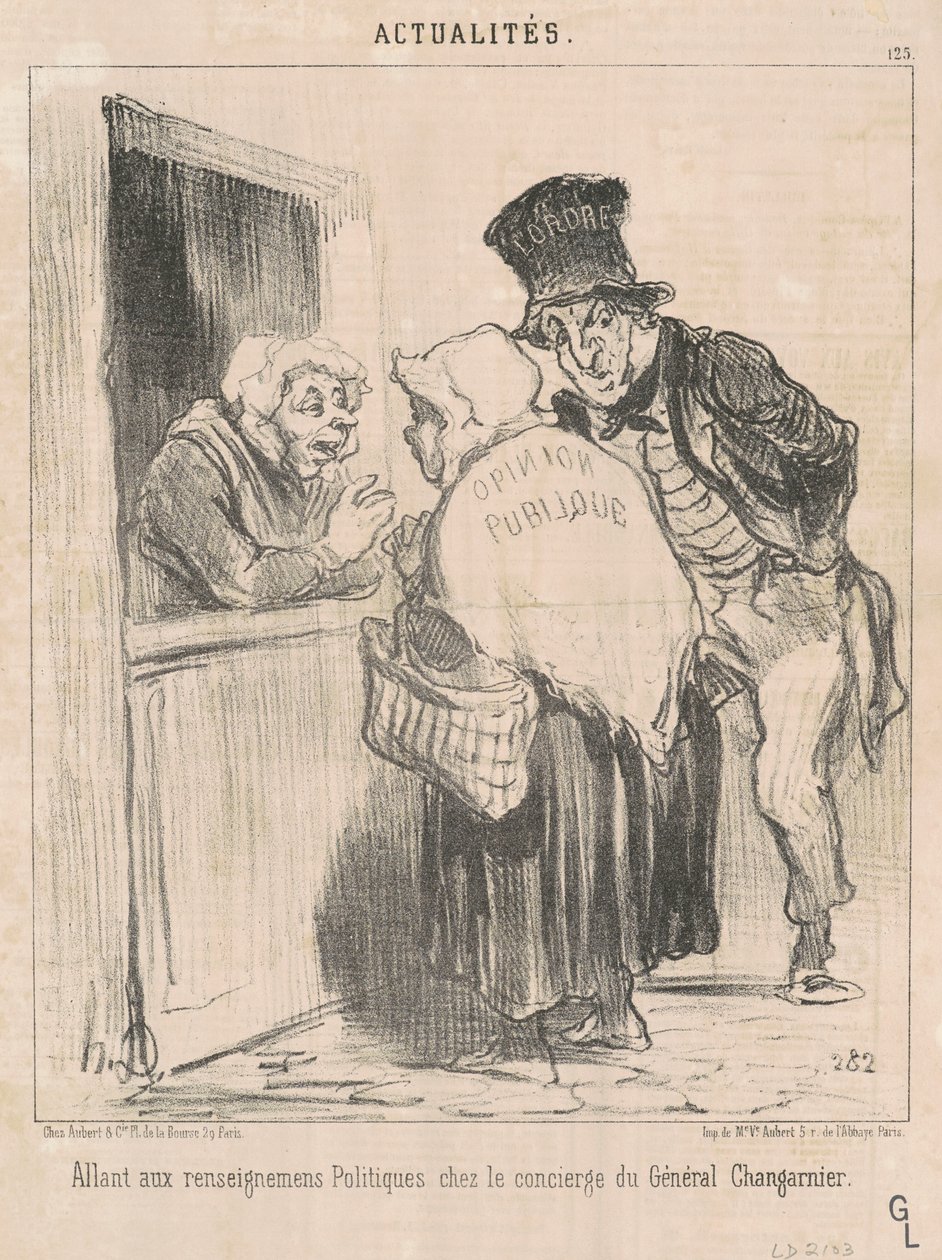 Går til politisk informasjon... av Honoré Daumier