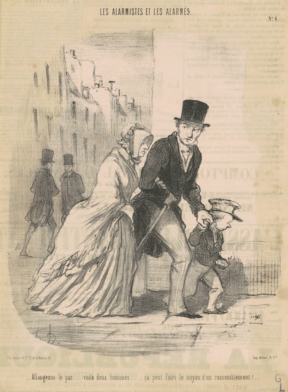 La oss forlenge trinnet ... her er de mennene ... av Honoré Daumier