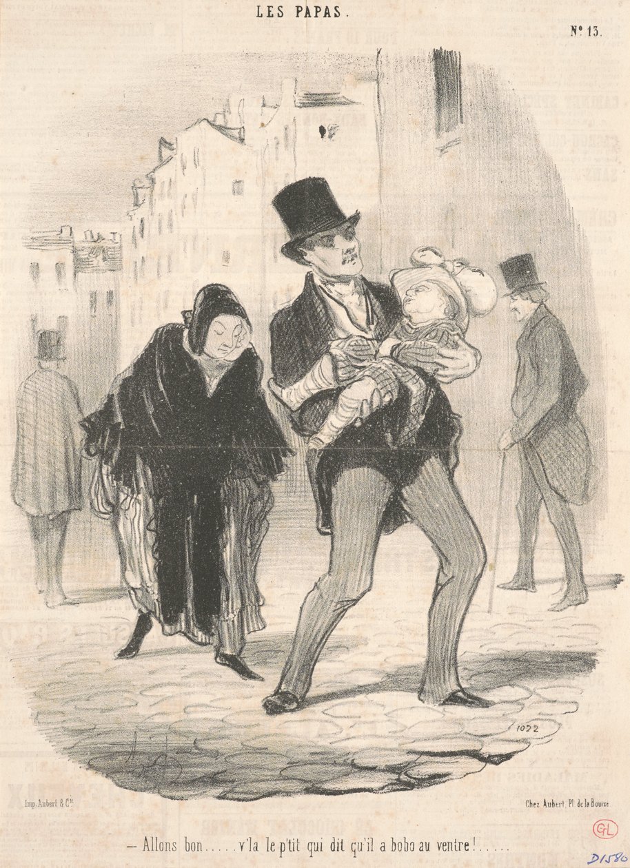 Kom igjen... der er den lille som sier... av Honoré Daumier