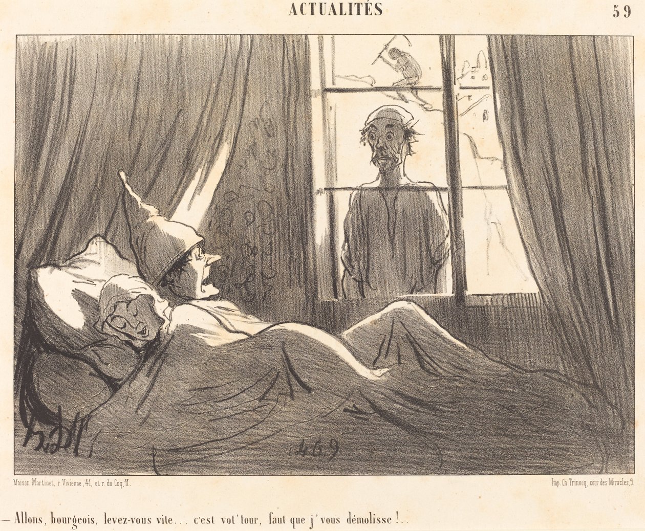 Kom igjen bourgeois, reis deg raskt... av Honoré Daumier