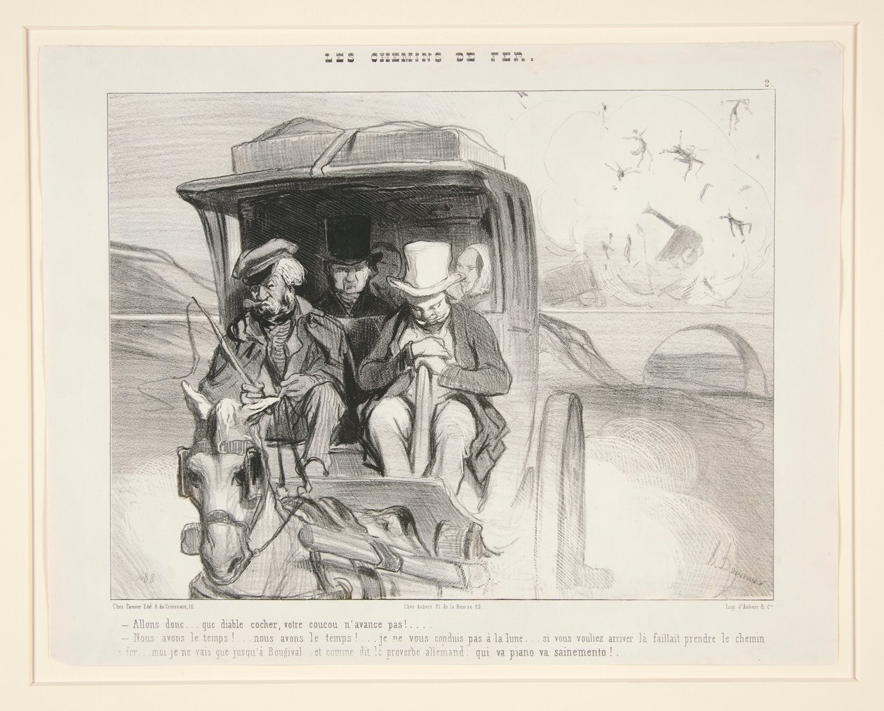så la oss gå av Honoré Daumier