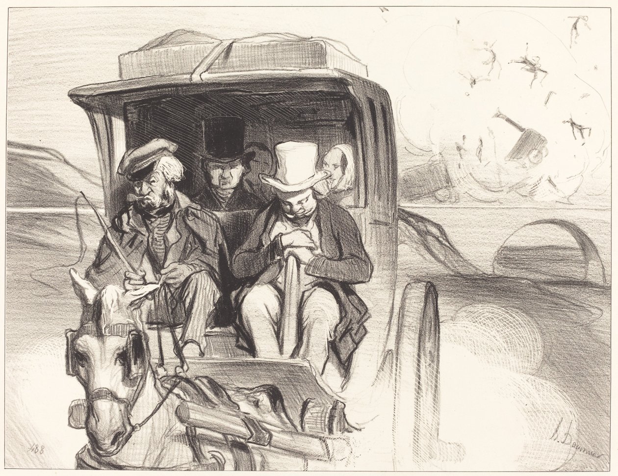 Kom igjen da... hva i helvete tikk... av Honoré Daumier