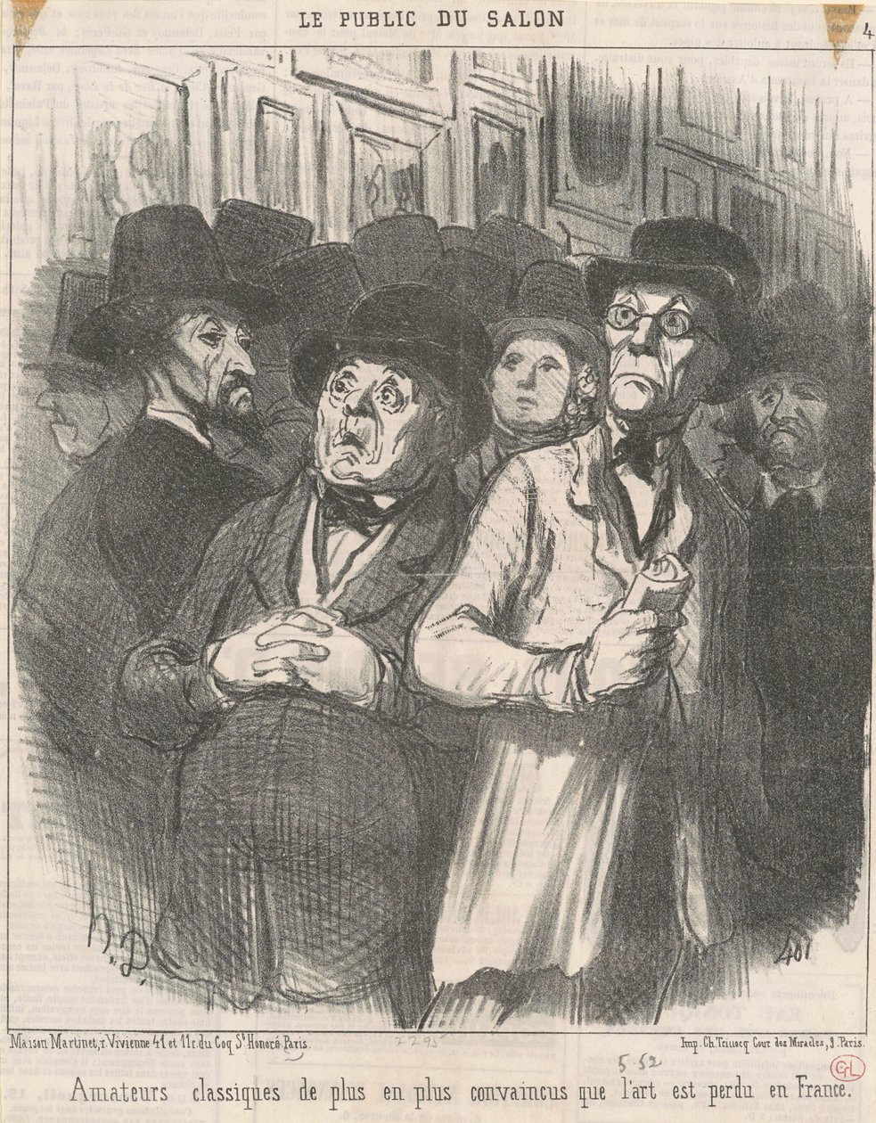 Overbevist klassiske entusiaster av Honoré Daumier