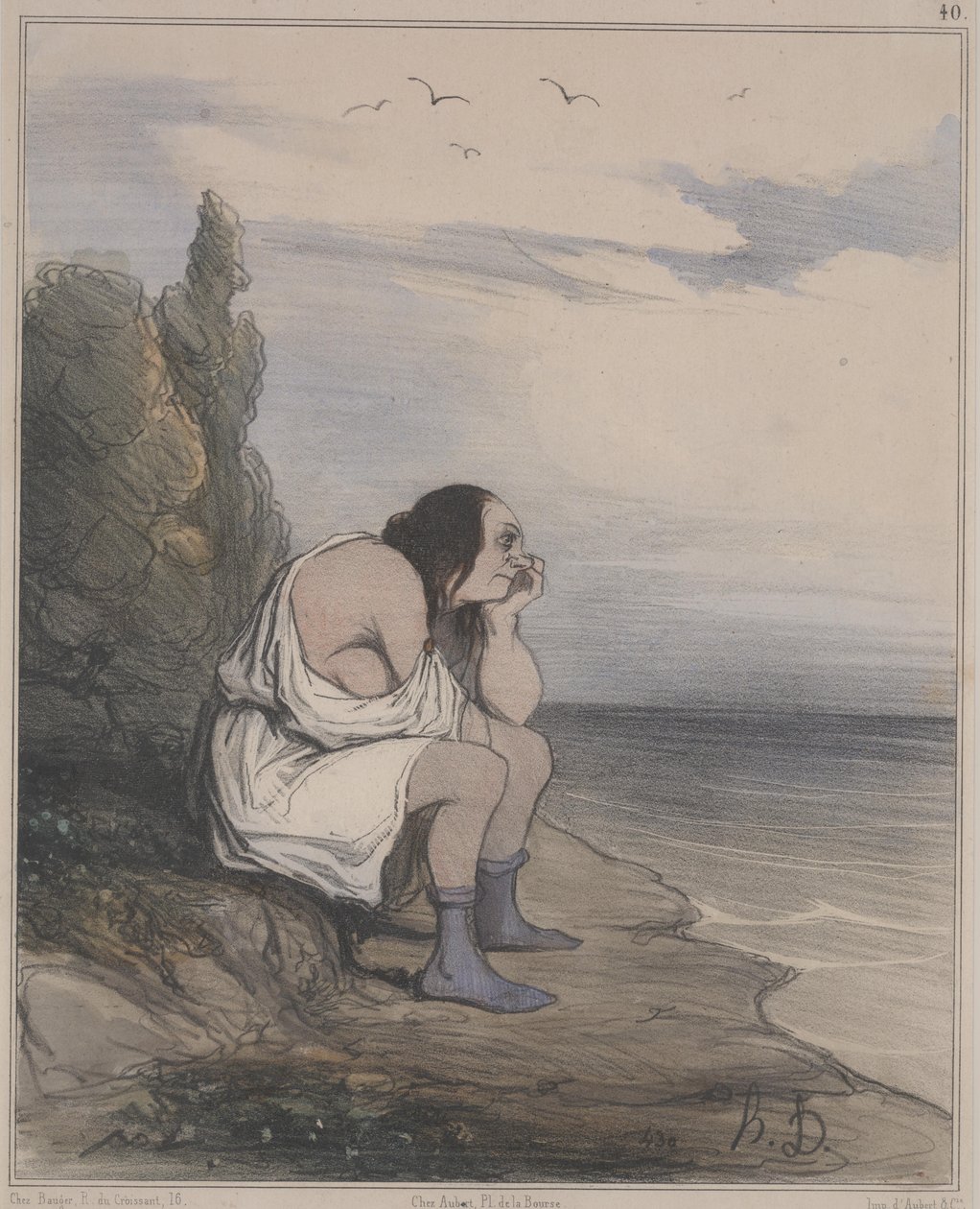 Antikkens historie, nei. 40: The Despair of Calypso (Ancient History, nr. 40: The Despair of Calypso av Honoré Daumier