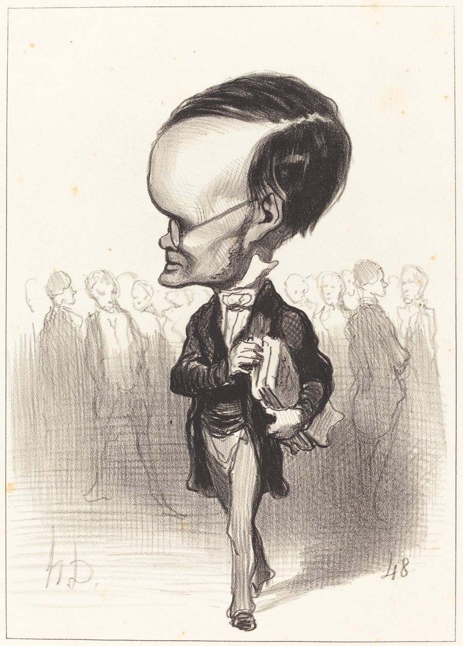 Væpne. Jacques Lherbette av Honoré Daumier