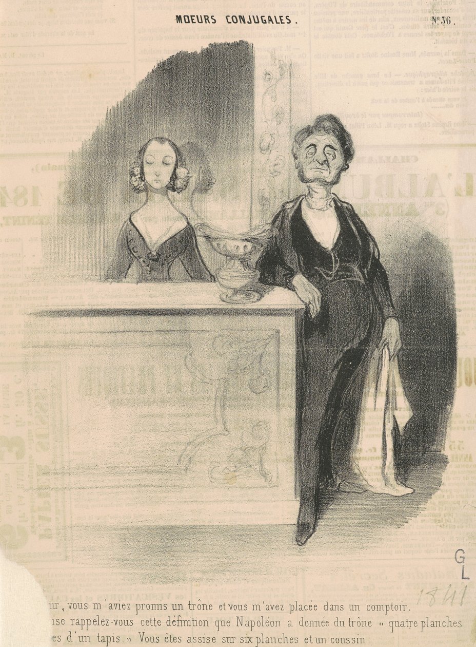 Arthur, du lovet meg en trone... av Honoré Daumier