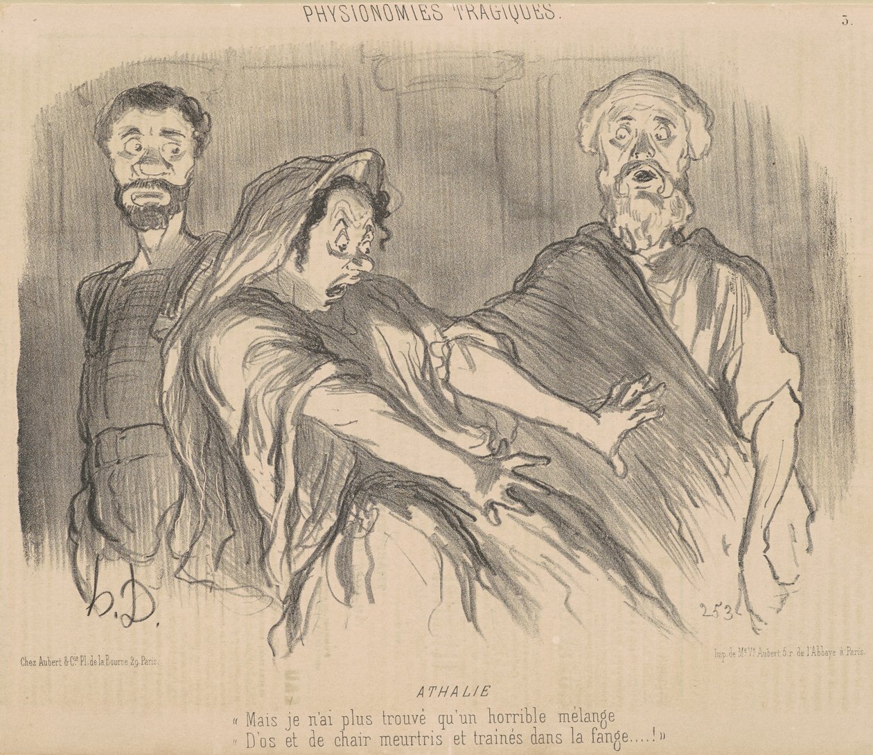 Athalia av Honoré Daumier